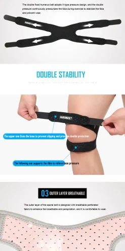 Knæ Bandage Med Dobbelt Rem