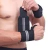 Wrist Wraps Til Vægtløftning Sæt Med 2stk 2 Wrist Wraps Til Vægtløftning Sæt Med 2stk -Fitness udstyr Butik Haandledsbeskytter med fingerstrop