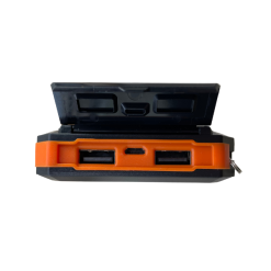 Vandtæt Solcelle Powerbank 10.000mah -Fitness udstyr Butik Vandtaet Solcelle powerbank 10000mah bund 1