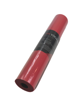 Yogamåtte Rød/sort