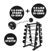 Barbell Sæt 15-35kg Med Stativ – Lige+Curl -Fitness udstyr Butik barbell15 35kg med stativ min 002